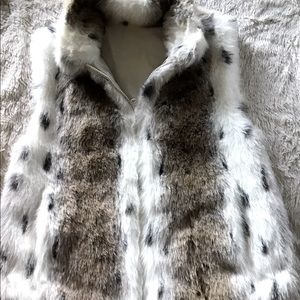Faux fur vest